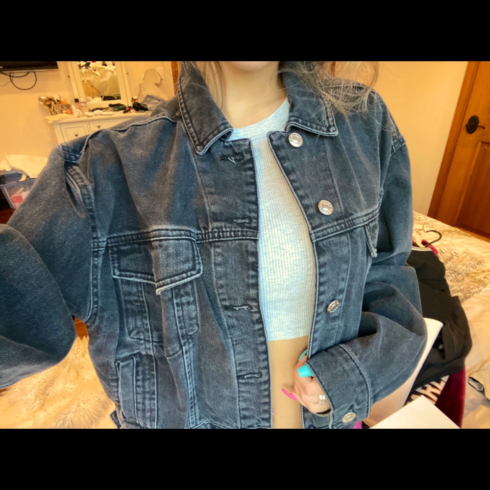 Black Topshop Denim Jacket